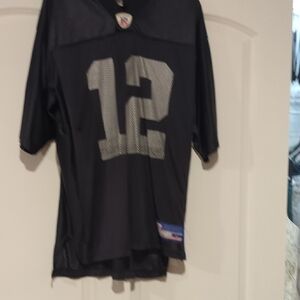 Black Jersey with Silver Number 12